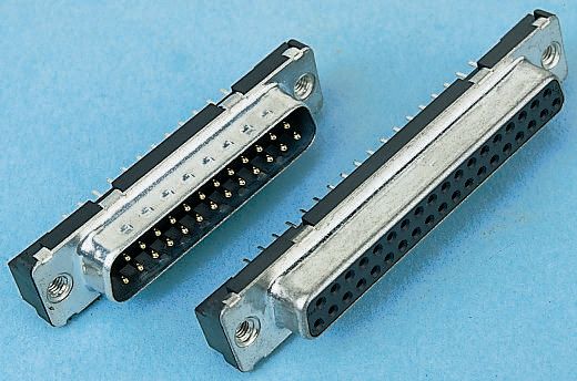 Amphenol Communications Solutions Delta D 25 Way Through Hole D-sub Connector Plug, 2.76mm Pitch, with M3 Inserts