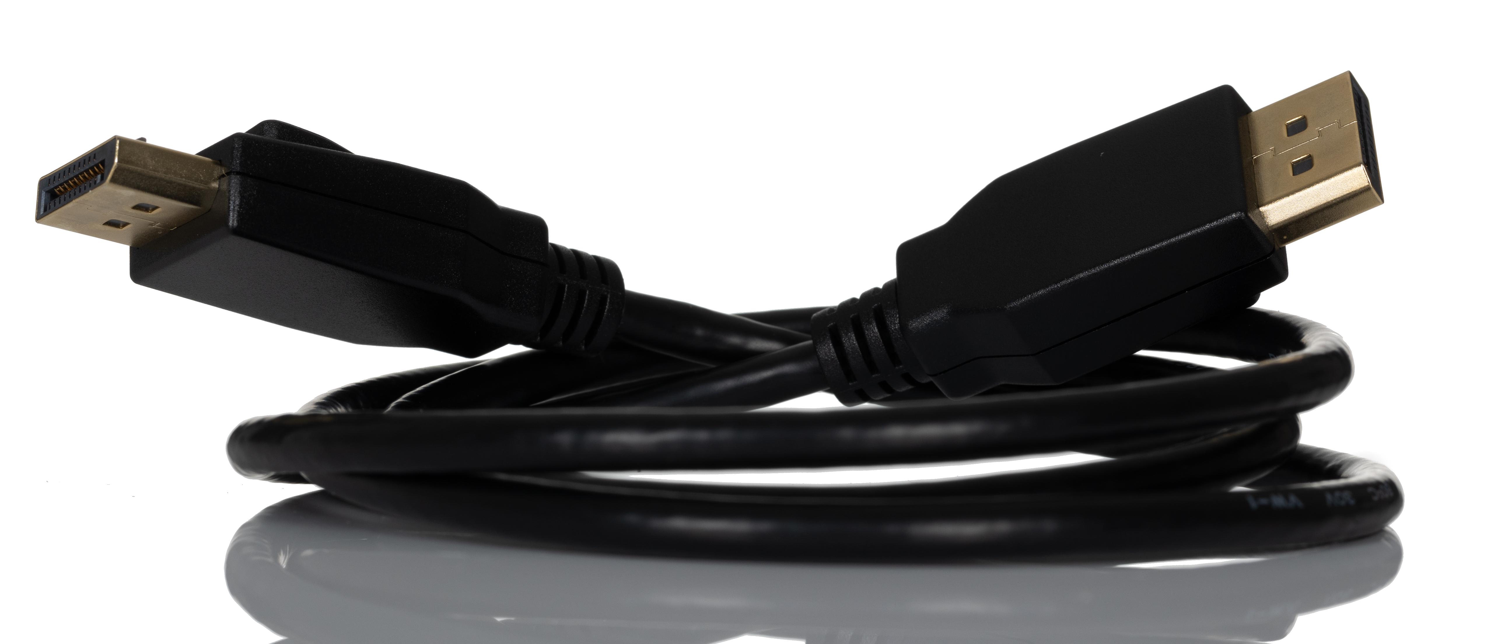 RS PRO Male DisplayPort to Male DisplayPort  Cable, 8K, 1m