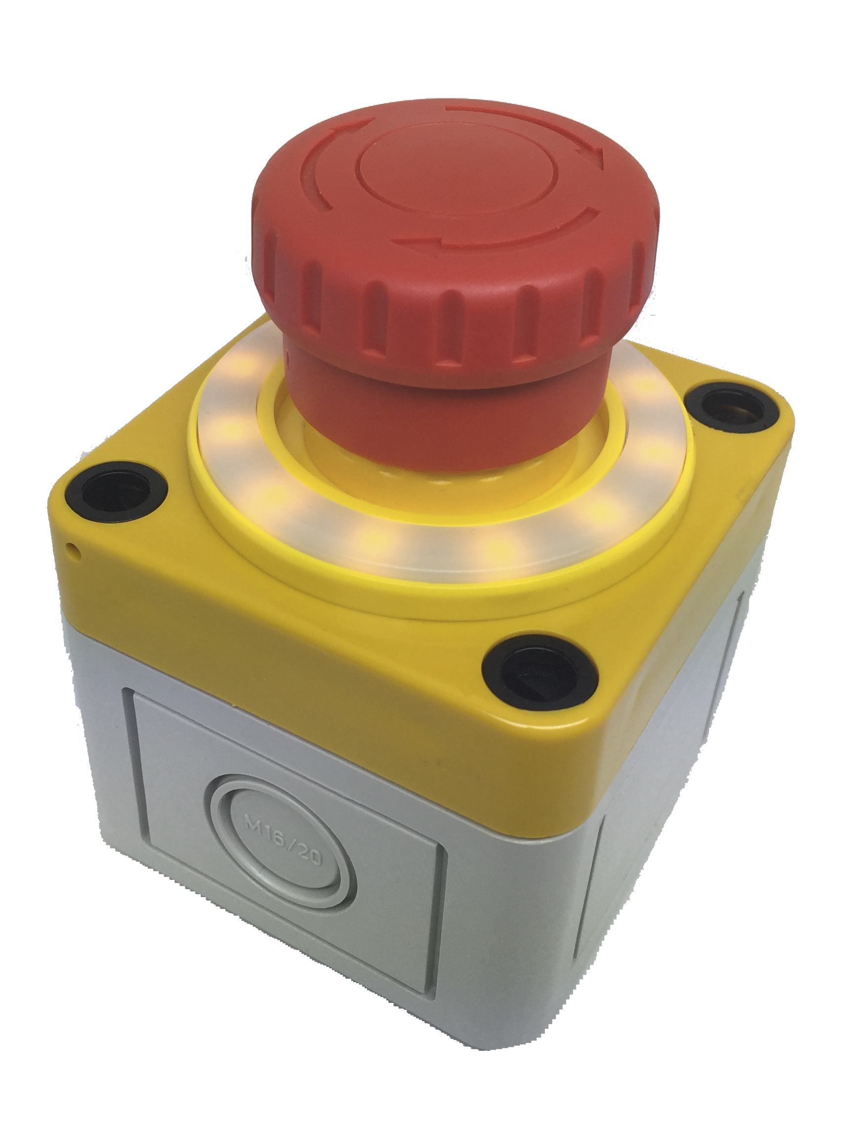 APEM A02ES-I Series Twist Release Emergency Stop Push Button, Panel Mount, 22mm Cutout, 2NC, IP65