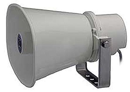 TOA SC-615M 15W White Horn Speaker, 280 Hz → 12.5 kHz, 330 Ω, 670 Ω, IP65