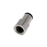 Legris LF3000 Series Straight Threaded Adaptor, G 1/2 Female to Push In 16 mm, Threaded-to-Tube Connection Style
