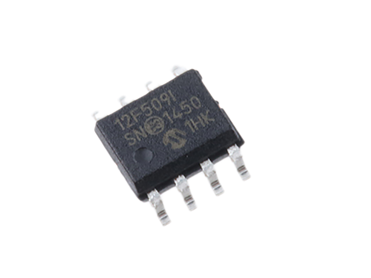 Microchip, 8 bit PIC, PIC12F509 Microcontroller, 4 MHz, 1.5kB FLASH, 8-Pin SOIC