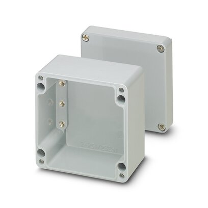 Phoenix Contact Grey Glass Fibre Reinforced Polyester Junction Box, 120 x 122 x 91mm