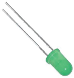 ROHM2.1 V Yellow-Green LED 5mm Through Hole, SLR-56MG3F