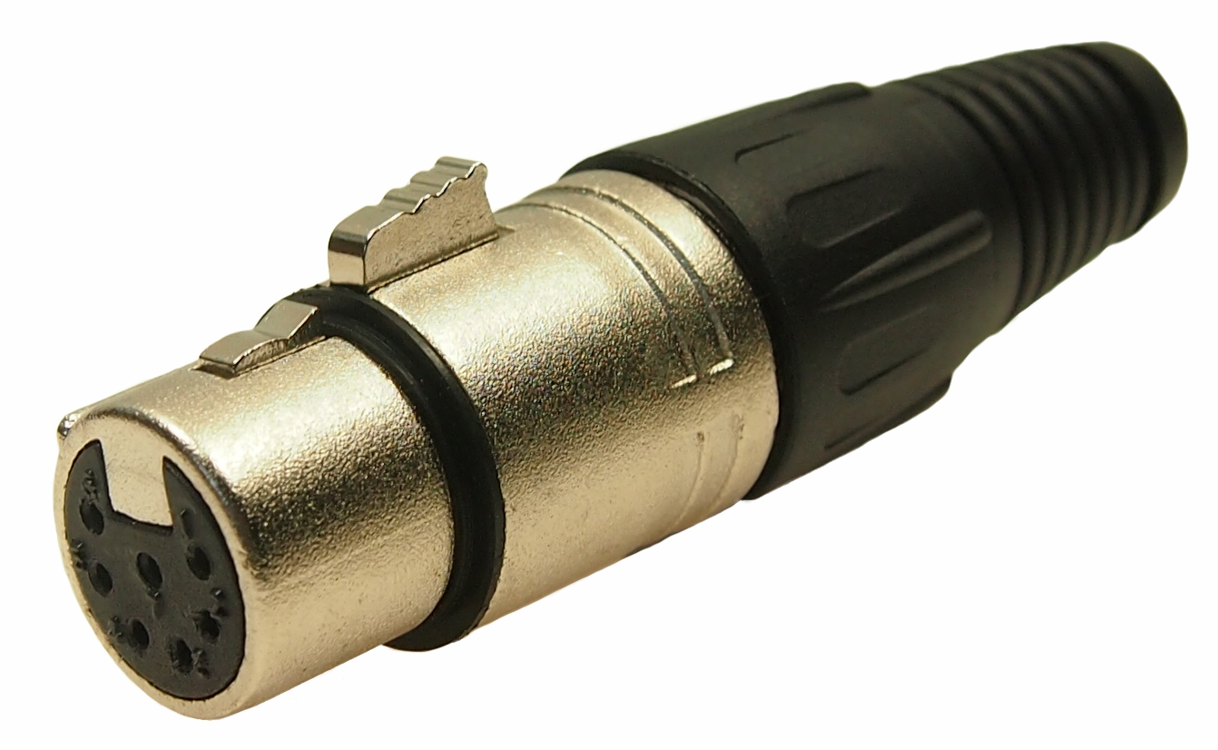 RS PRO Cable Mount XLR Connector, Female, 7 Way, Silver Plating