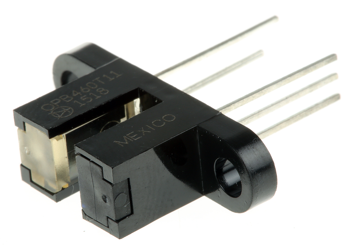 OPB460T11 Optek, Screw Mount Slotted Optical Switch, Buffer, Open-Collector with 10K Pull-Up Resistor Output
