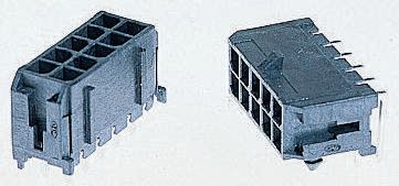 Molex Micro-Fit 3.0 Series Straight Through Hole PCB Header, 20 Contact(s), 3 mm Pitch, 2 Row, Shrouded