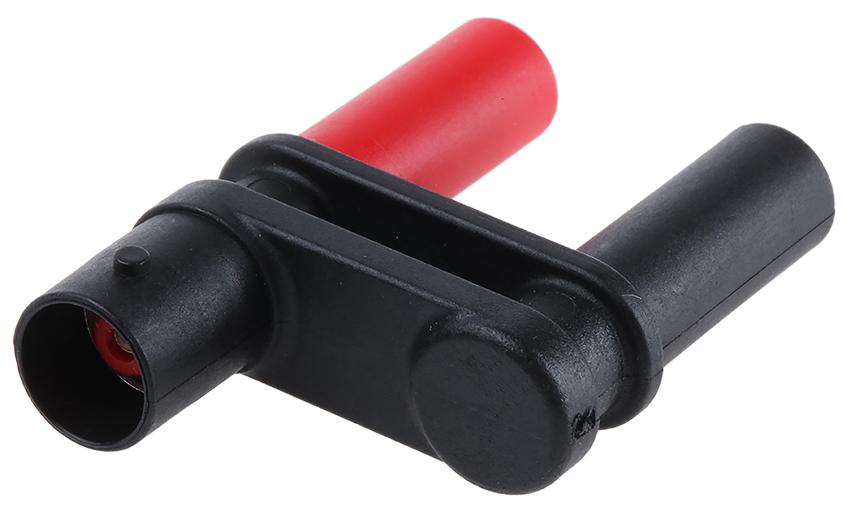 Schutzinger Black, Female, Male Test Connector Adapter and Nickel Plated - Socket Size: 4 (Dia.)mm