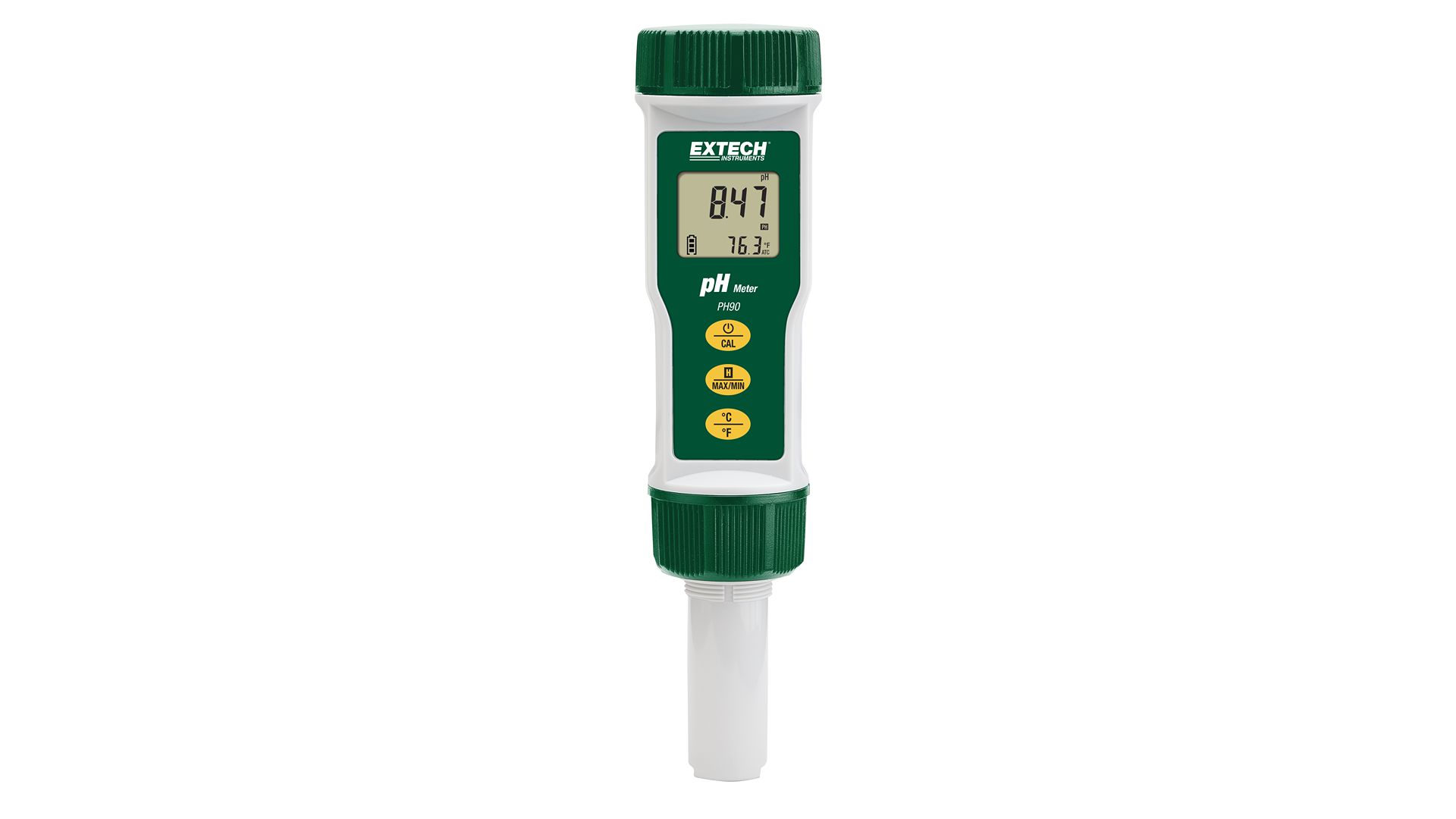 Extech PH90 pH Meter, 0.01pH Accuracy, 0.01pH Resolution, 14pH Max, 90 °C Max