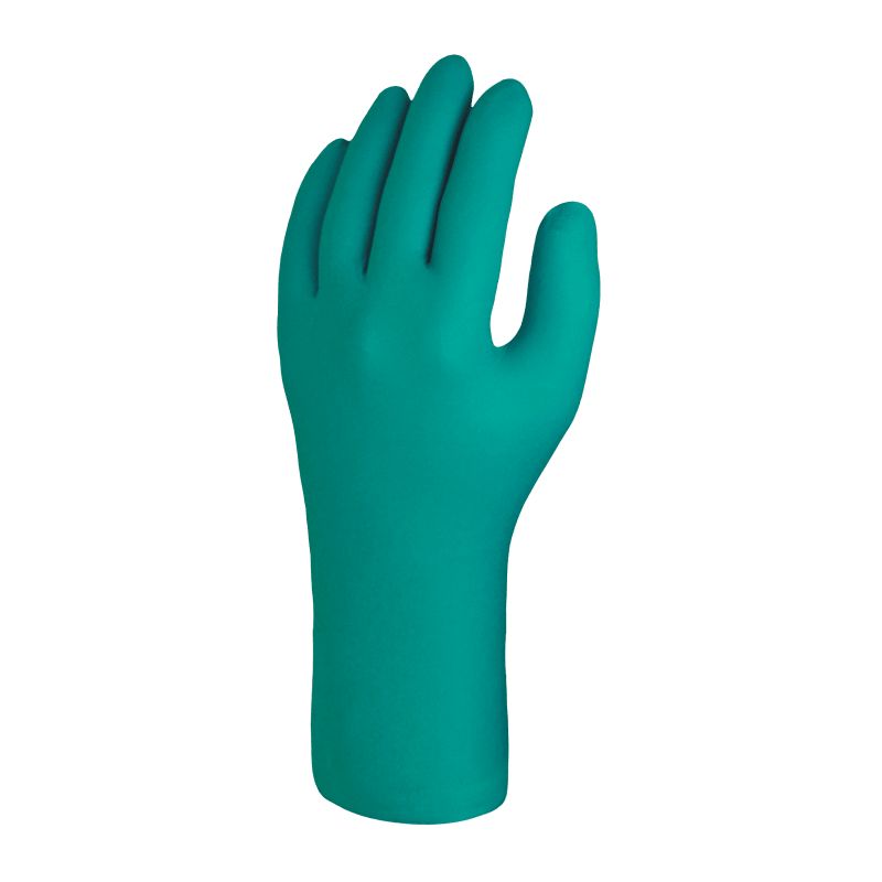 Skytec TX530 Green Powder-Free Nitrile Disposable Gloves, Size M, 100 per Pack