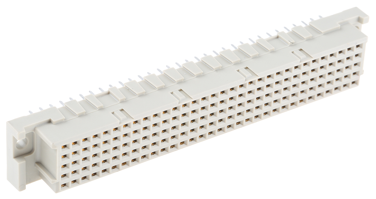 ERNI 160 Way 2.54mm Pitch, Type E Class C2, 5 Row, Straight DIN 41612 Connector, Socket
