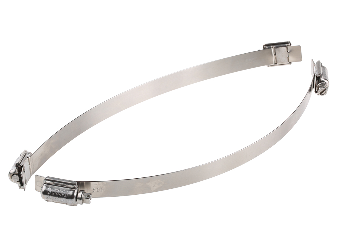 JCS Hi-Torque 5 Piece Stainless Steel Hose Clip Kit, 20 → 27mm and 470 → 500mm Inside Diameter