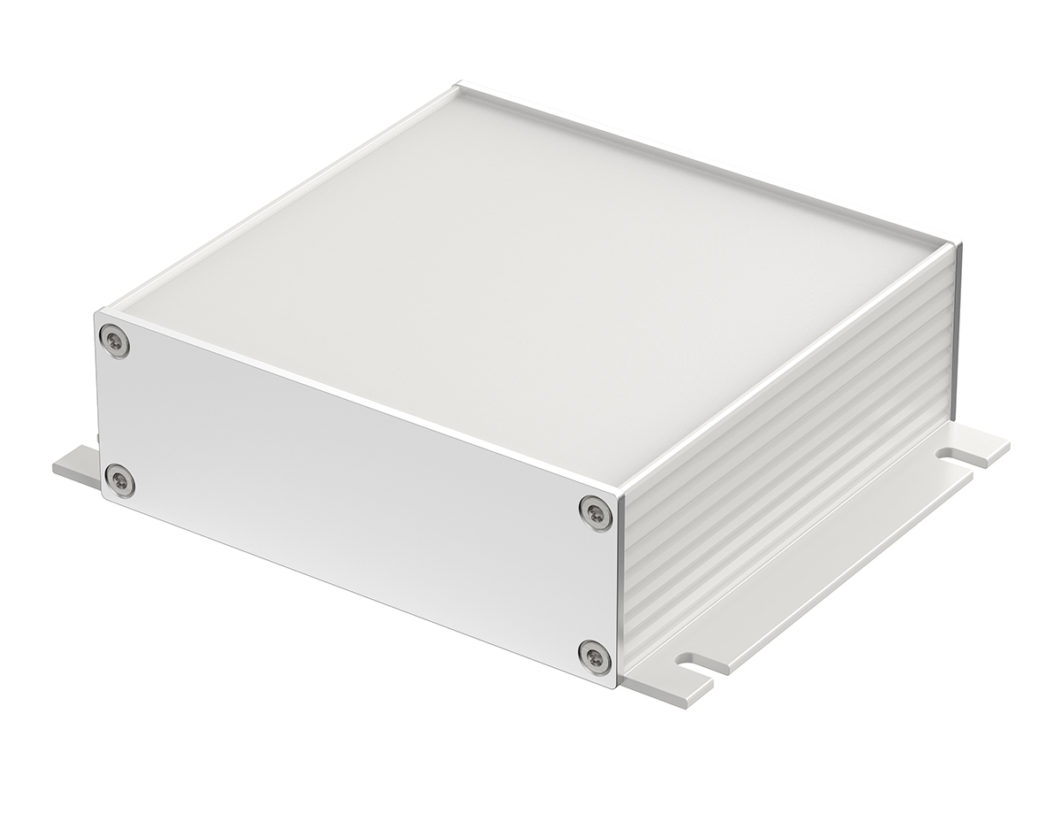 Bopla Filotec (Set) Series Aluminum (Anodized) Aluminium Enclosure, IP40, Flanged, Aluminum (anodized) Lid, 100 x 105 x