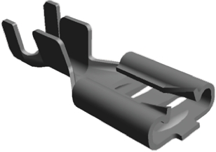 TE Connectivity FASTON .187 Uninsulated Female Spade Connector, Receptacle, 4.75 x 0.81mm Tab Size, 0.5mm² to 1.3mm²