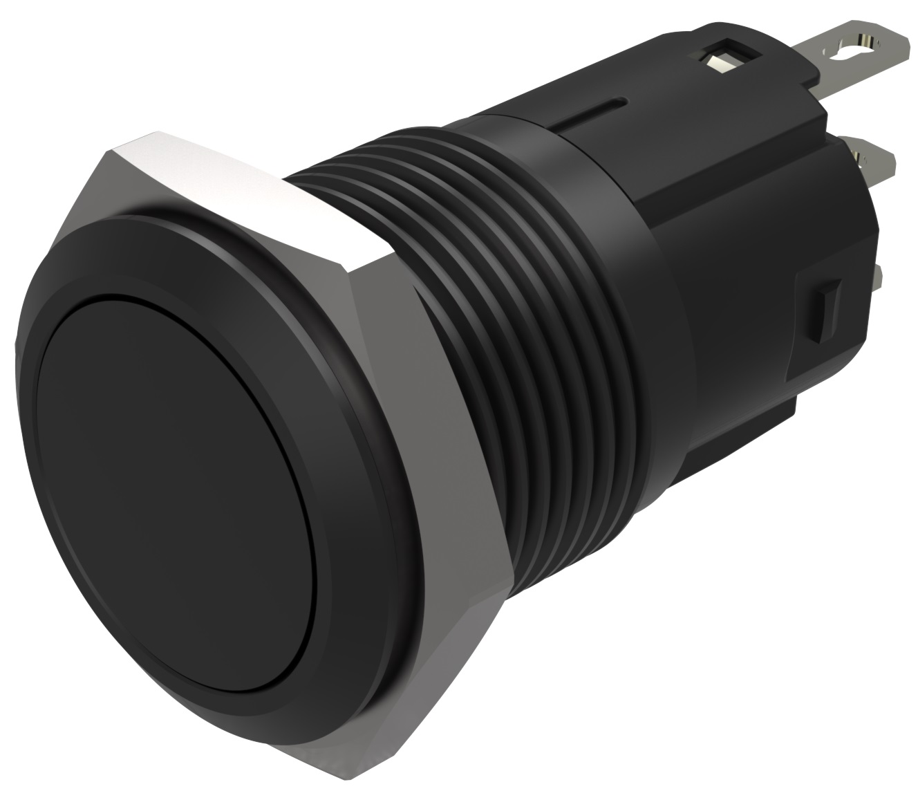 EAO Series 82 Series Push Button Switch, Momentary, Flush Mount, 16mm Cutout, SPST, SPST, IP65, IP67