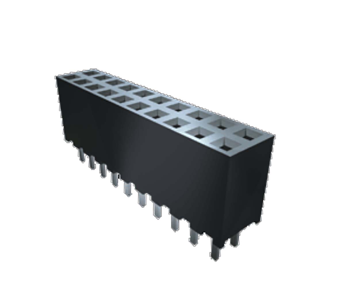 Samtec SQW Series Straight Surface Mount PCB Socket, 14-Contact, 2-Row, 2mm Pitch, SMT Termination