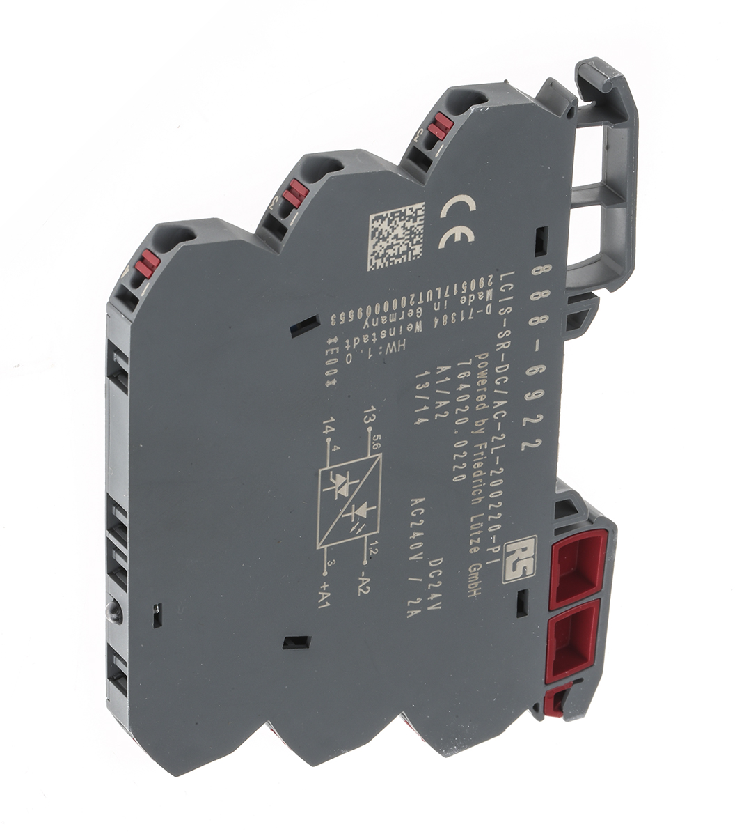 RS PRO Solid State Relay, 2 A Load, DIN Rail Mount, 264 V Load, 30 V Control