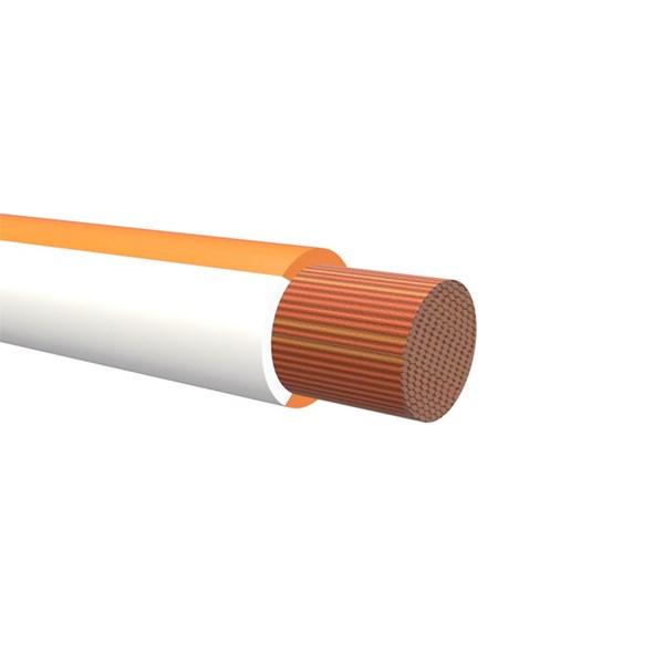 NEMIQ 50992 Series Orange/White 0.75 mm² Hook Up Wire, 1, 100m, PVC Insulation, 50992-33-100