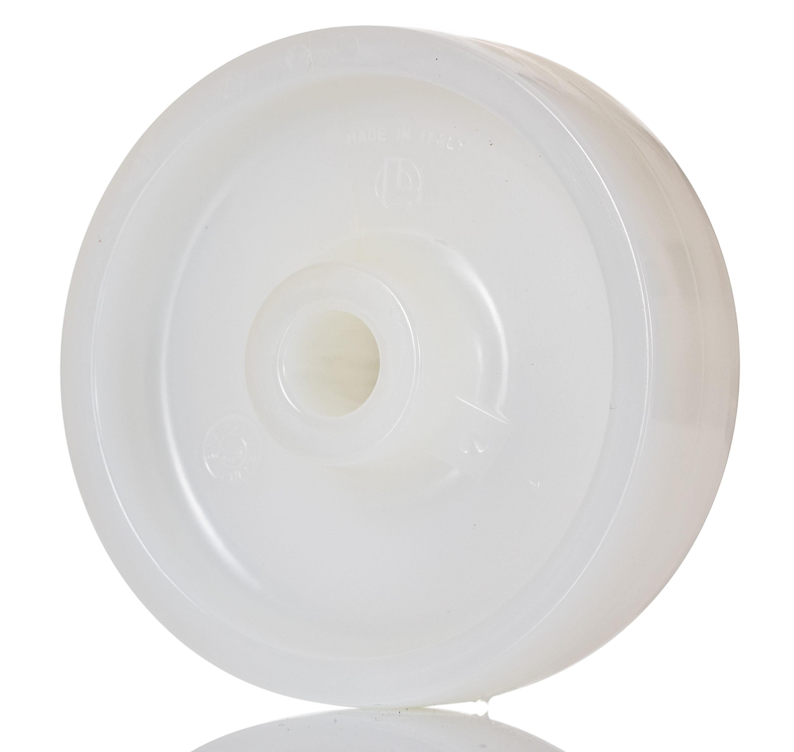 LAG White Polyamide Hygienic, Low Rolling Resistance, Non-Marking Trolley Wheel, 175kg