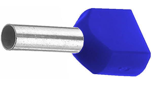 Twin Entry Ferrule Blue 2.5mm²/9mm PU=Pa