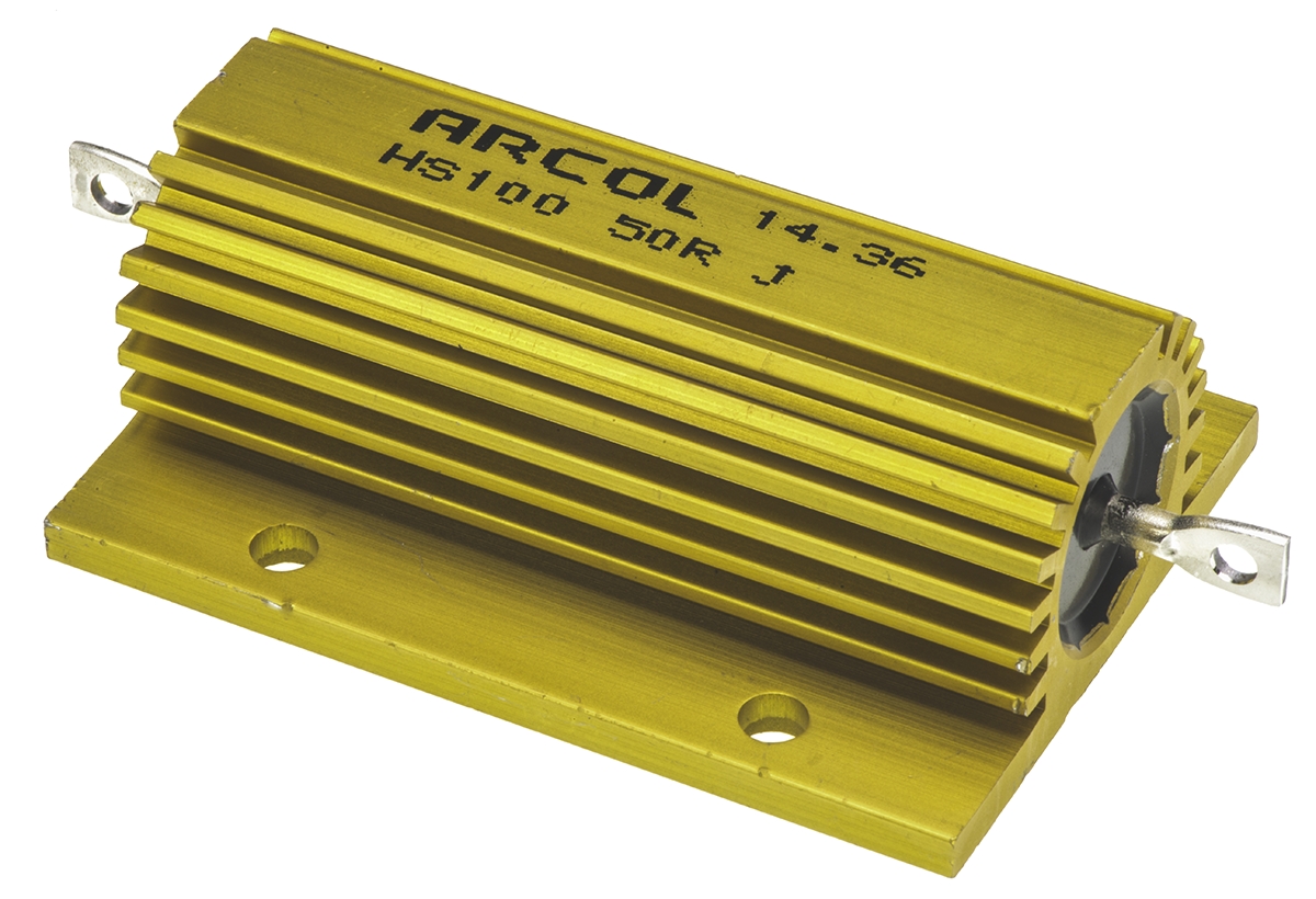 Arcol, 50Ω 100W Wire Wound Chassis Mount Resistor HS100 50R J ±5%
