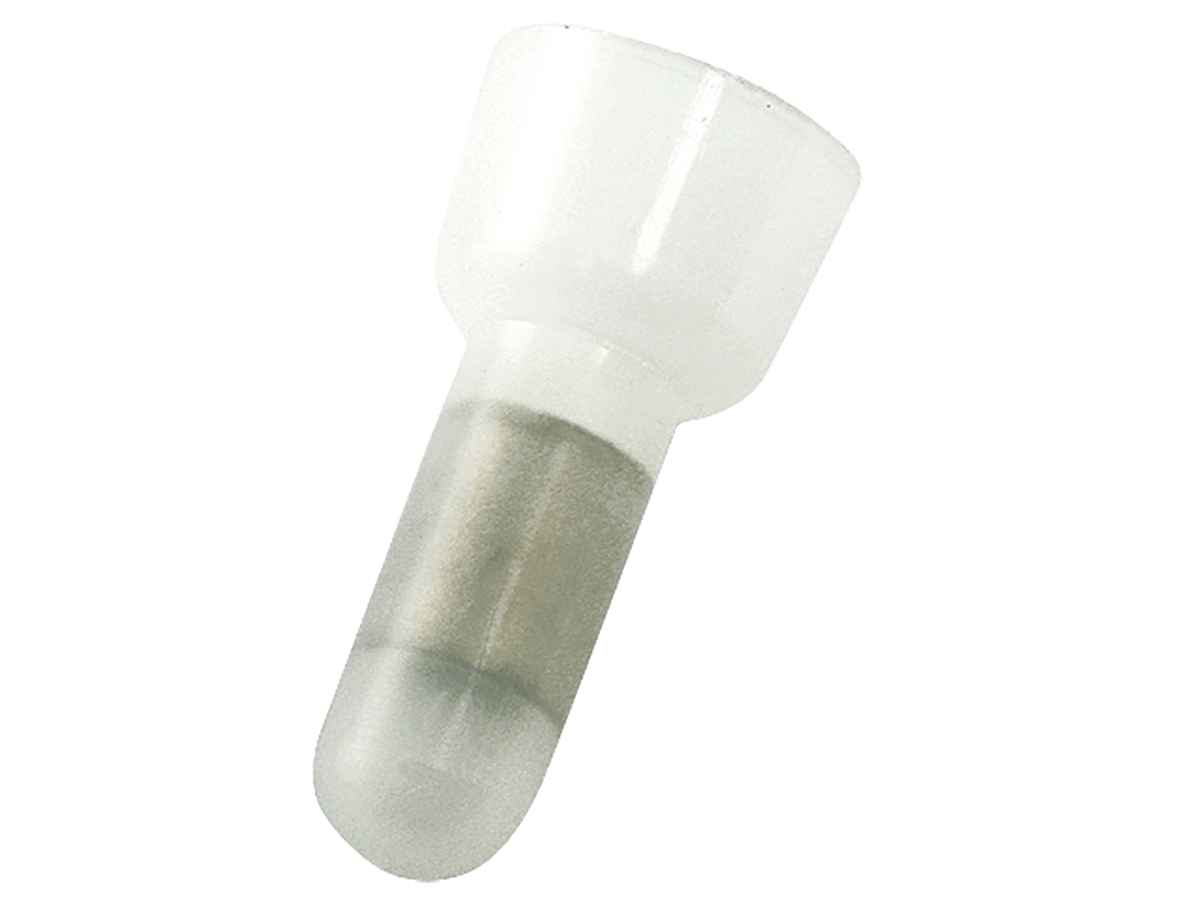 RS PRO Closed End Splice Connector, Natural, Insulated, Tin 1.5 → 2.5 mm², 16 → 14 AWG