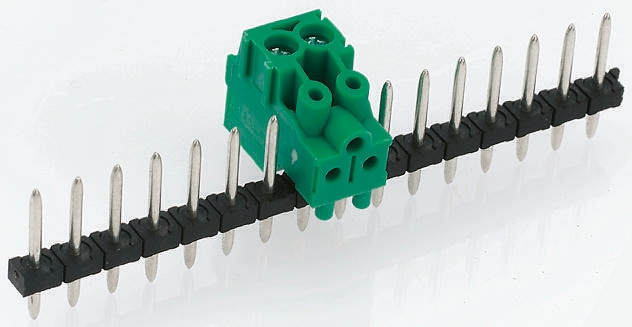 Phoenix Contact, 5.0mm Pitch, PST 1.3/ 3-5.0, 3 Way, , Pluggable Terminal Block, Pin Header, Through Hole, Solder