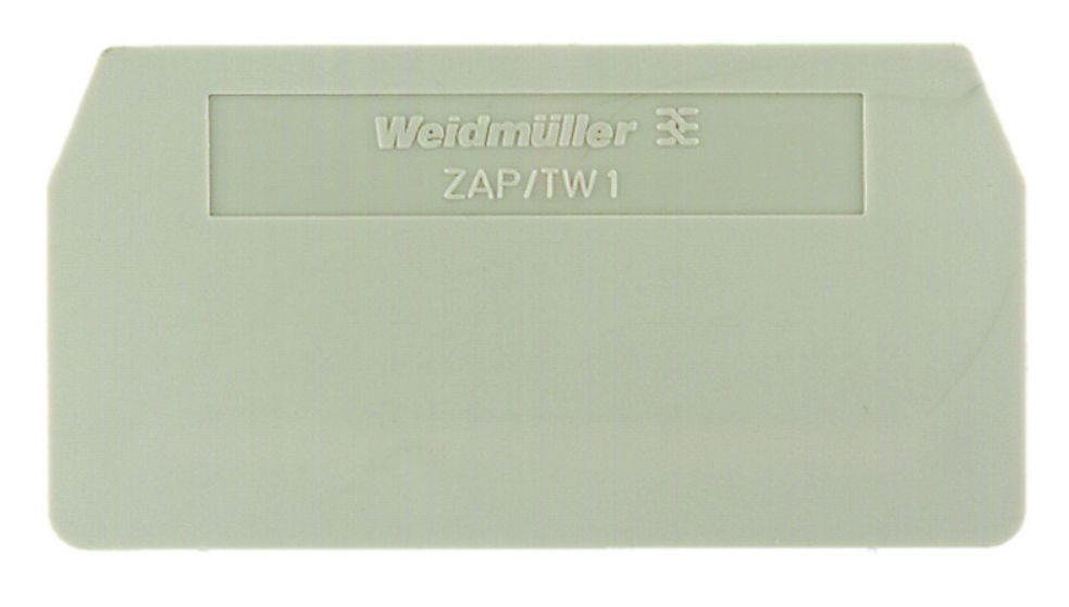 Weidmuller Z Series End Cover for Use with DIN Rail Terminal Blocks