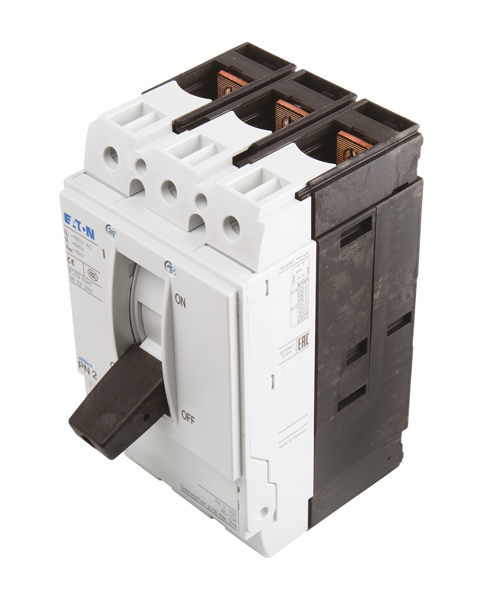 Eaton Switch Disconnector, 3 Pole, 200A Max Current, 250A Fuse Current