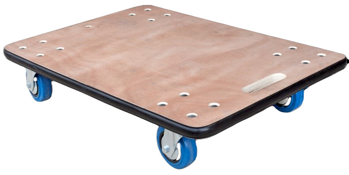 Guitel Hervieu Wood Dolly, 450kg Load, 500mm W x 700mm L x 152mm H