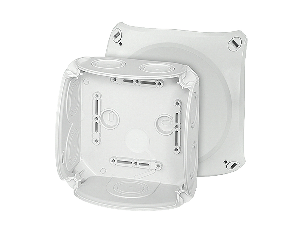 HENSEL Grey Polypropylene Junction Box, IP66, 130 x 130 x 70mm
