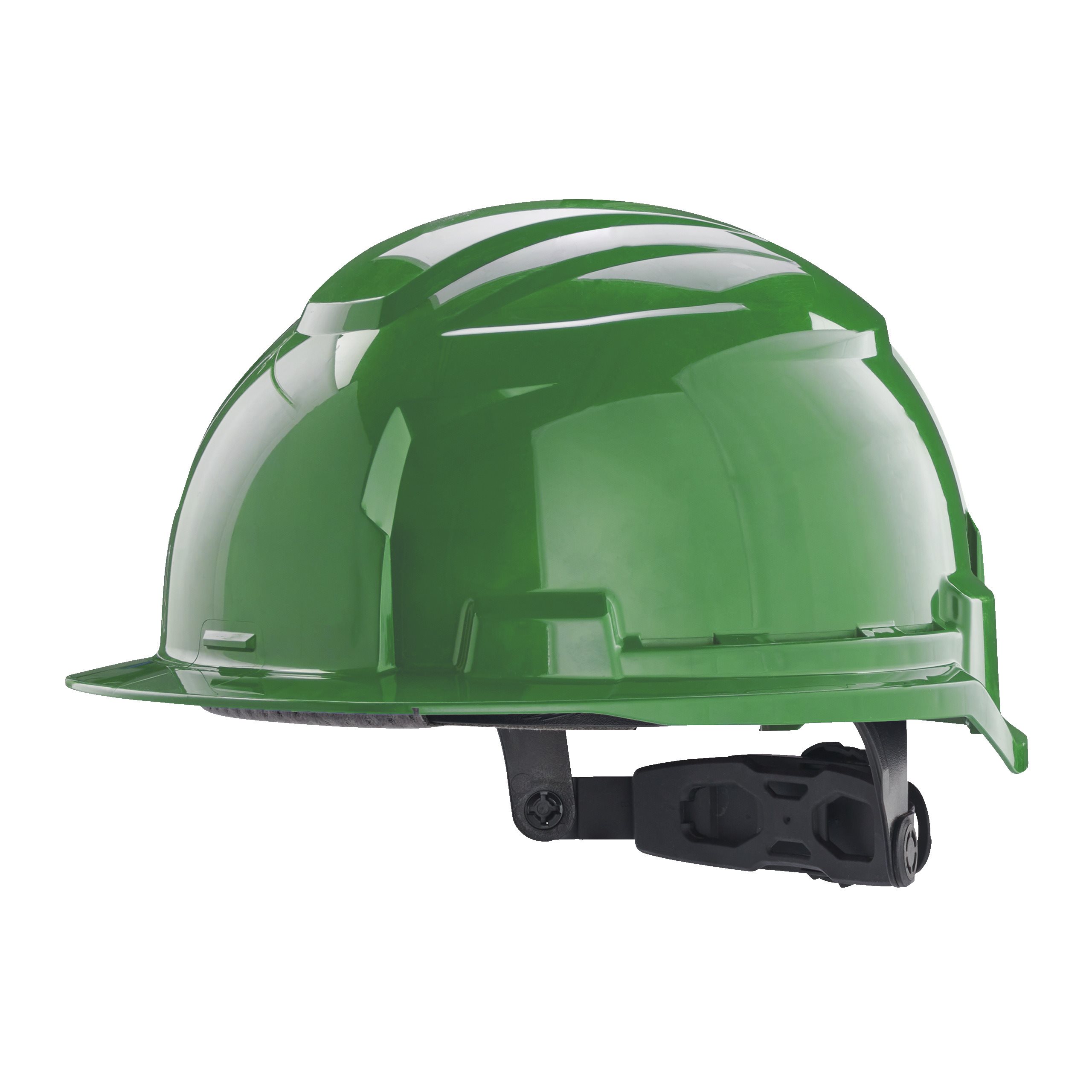 Milwaukee Bolt 100 Green Hard Hat with Chin Strap, AdjustableVentilated
