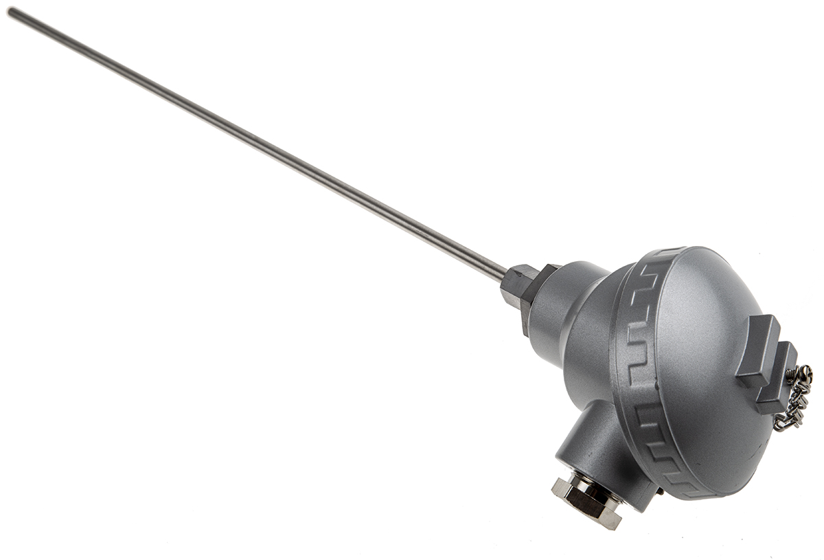 RS PRO Type K Thermocouple 400mm Length, 6mm Diameter → +800°C