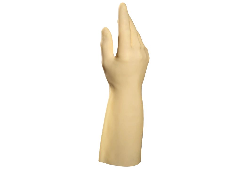 Mapa ADVANTECH 517 Beige Natural Latex, Nitrile, Polychloroprene Work Gloves, Size 8