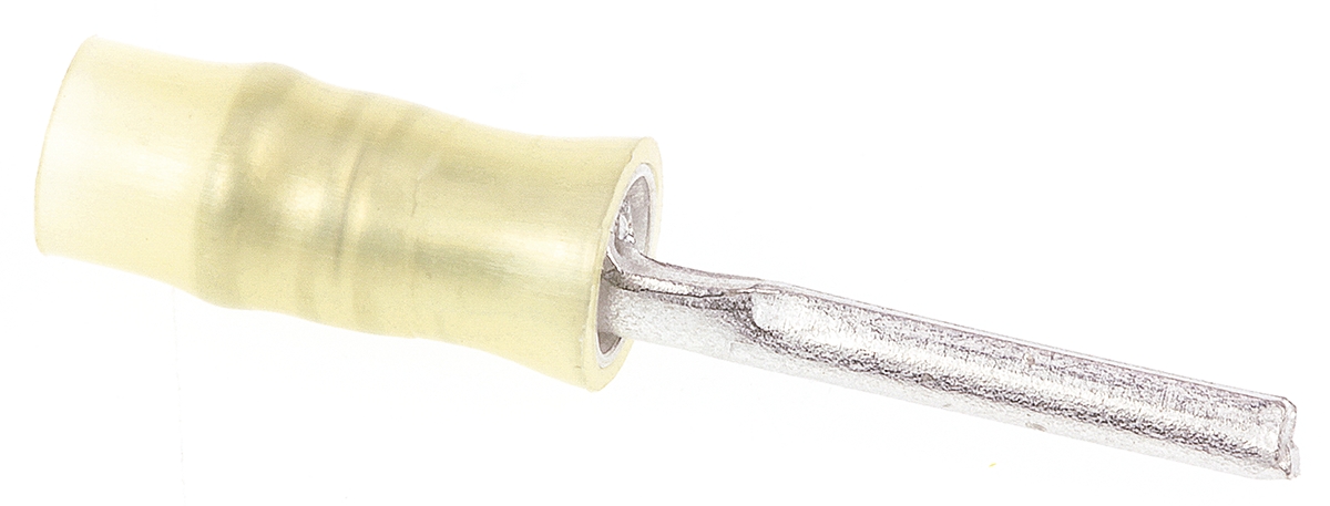TE Connectivity, PIDG Insulated, Tin Crimp Pin Connector, 0.12mm² to 0.4mm², 26AWG to 22AWG, 1.14mm Pin Diameter, 6.9mm