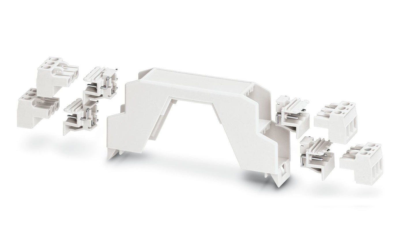 Phoenix Contact 4 PCB Headers and 4 PCB Terminal Blocks, Upper Housing Part Enclosure Type ME Series , 17.6 x 99 x