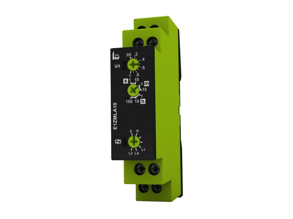 Enya Series DIN Rail Mount Timer Relay, 24 → 240V ac/dc, 1-Contact, 100h, 7-Function, SPDT
