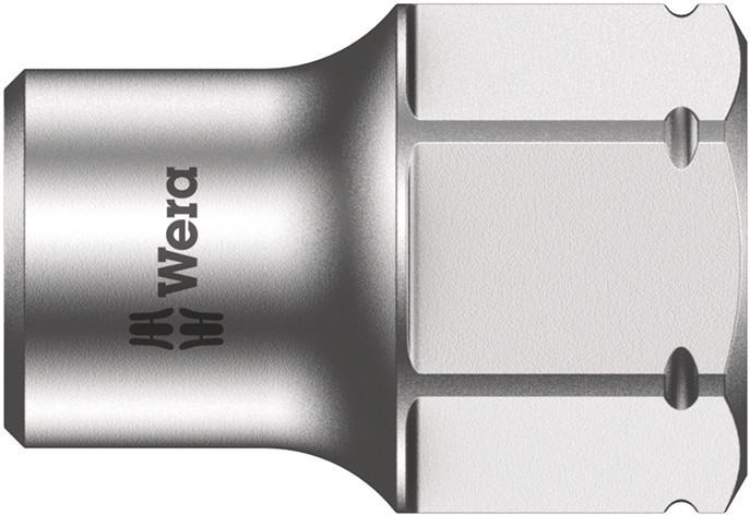 Wera 1/4 in Drive 6mm Standard Socket, 6 point, 18 mm Overall Length