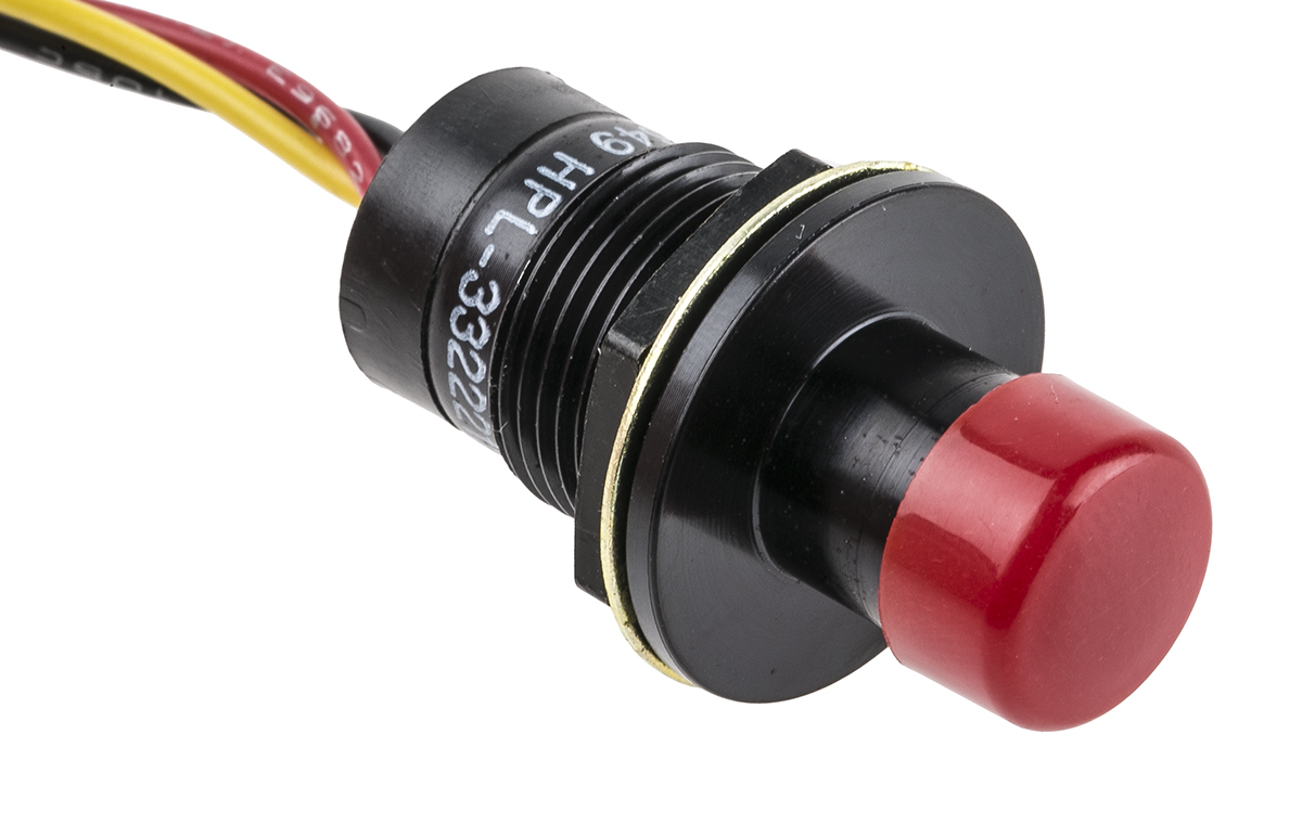 Otto Hall Effect Switch Button Through Hole, -40 → +85°C