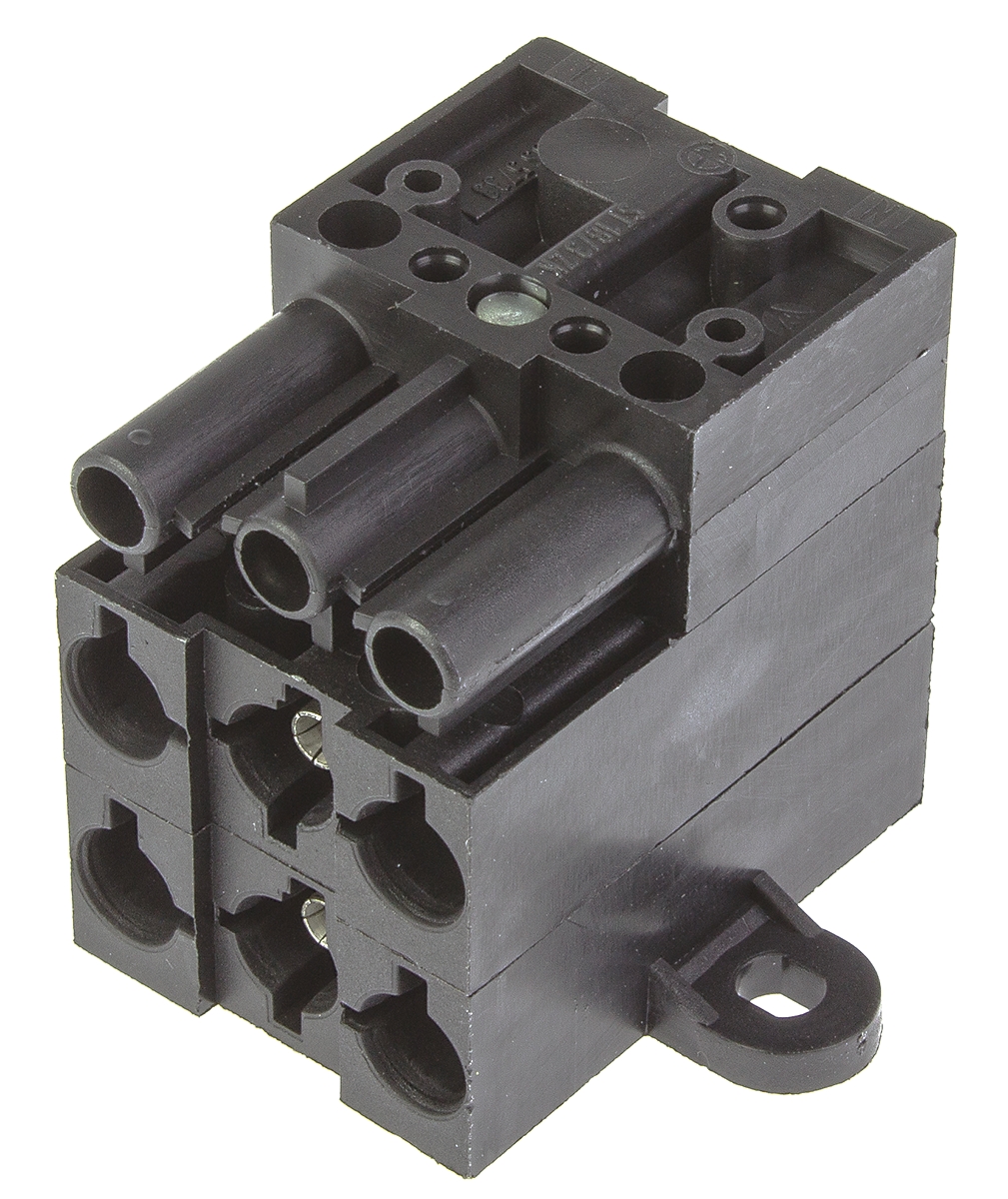 Wieland ST18 Series Distribution Block, 5-Pole, Male to Female, 5-Way, 16A, IP20
