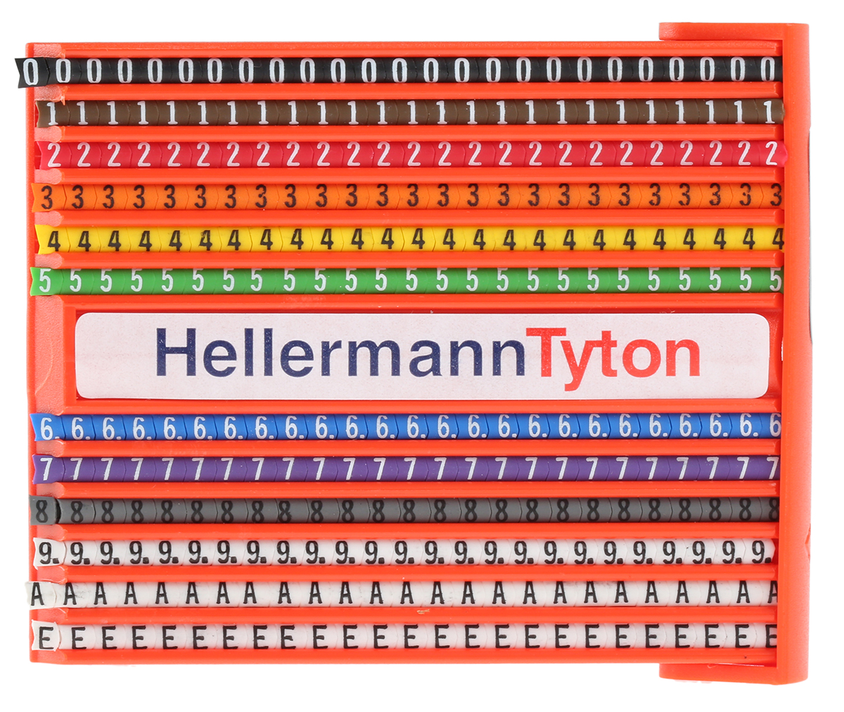HellermannTyton Helagrip Slide On Cable Marker Kit, Black, Blue, Brown, Green, Grey, Orange, Red, Violet, White,