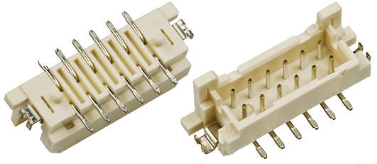 Hirose DF11 Series Straight Surface PCB Header, 8 Contact(s), 2 mm Pitch, 2 Row, Shrouded