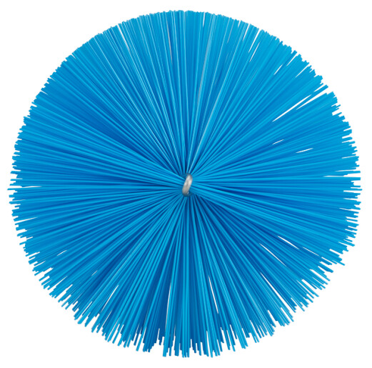 Vikan Medium Bristle Blue Scrub Brush, 56mm bristle length, Polyester, Polypropylene, Stainless Steel bristle material