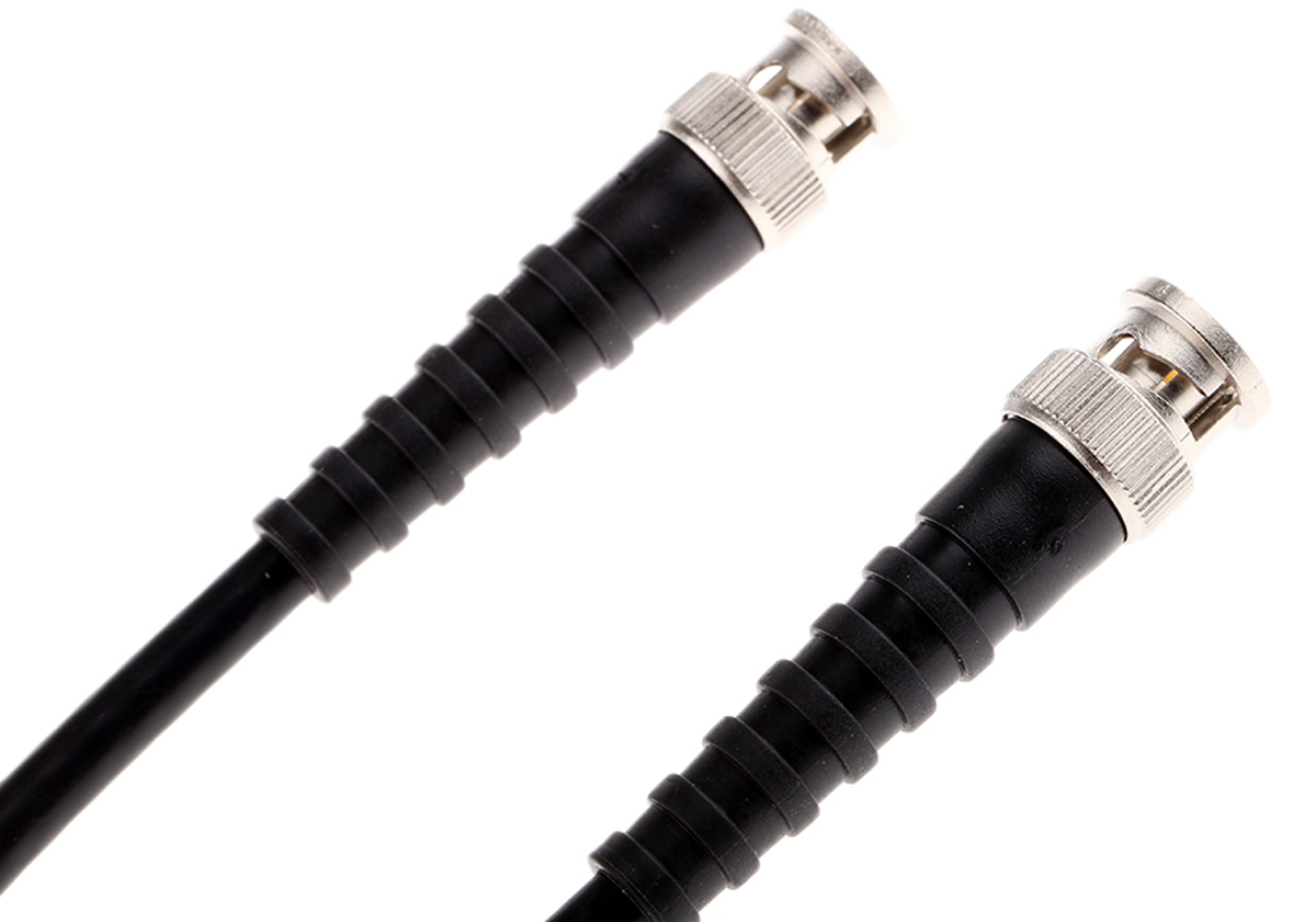 Telegartner Cable Assembly: Both Sides BNC Plug Series, 250 mm, RG59B/U Coaxial, Terminated 75 Ω
