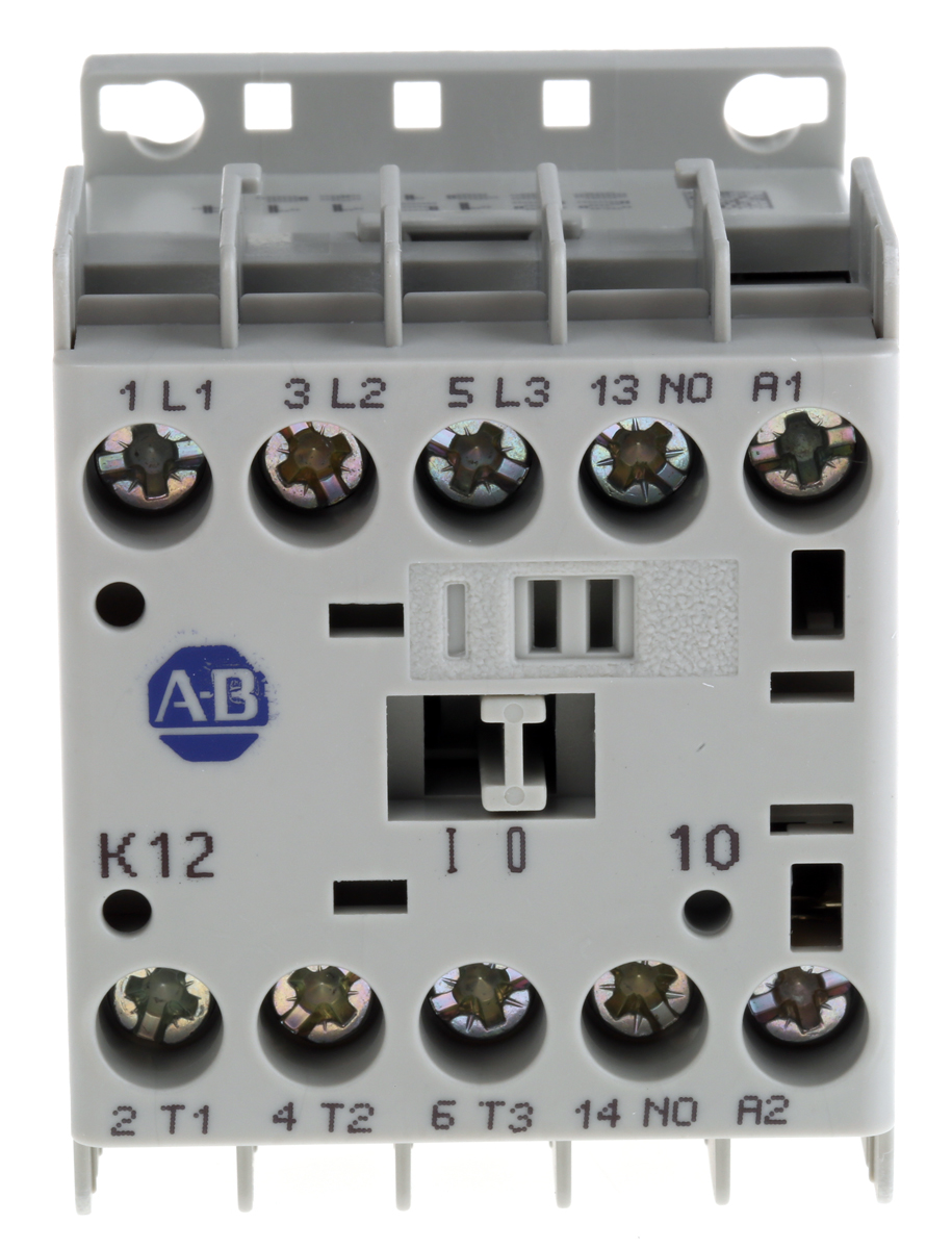 Allen Bradley 100 Series 100K Contactor, 24 V dc Coil, 3-Pole, 12 A, 5.5 kW, 3NO, 690 V ac