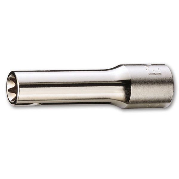 BETA 1/2 in Drive E20 Deep Torx Socket, e-Torx, 77 mm Overall Length