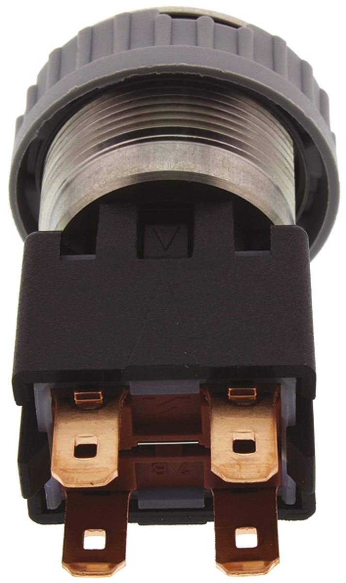 Schurter Illuminated Push Button Switch, Latching, Panel Mount, 22mm Cutout, DPDT, Red LED, 125/250V ac, IP64 (Front);