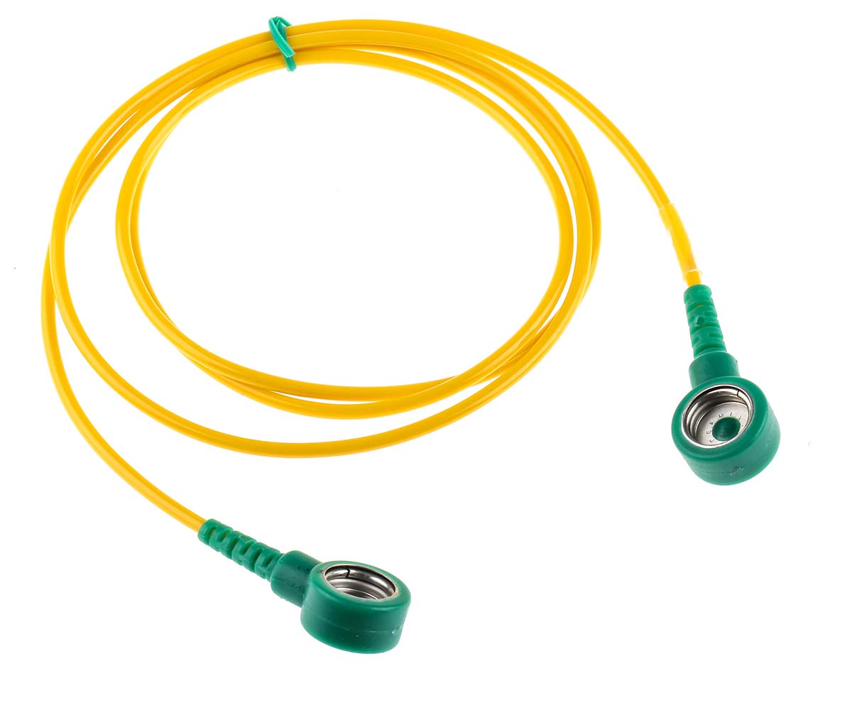RS PRO ESD Grounding Cord With 10 mm Socket