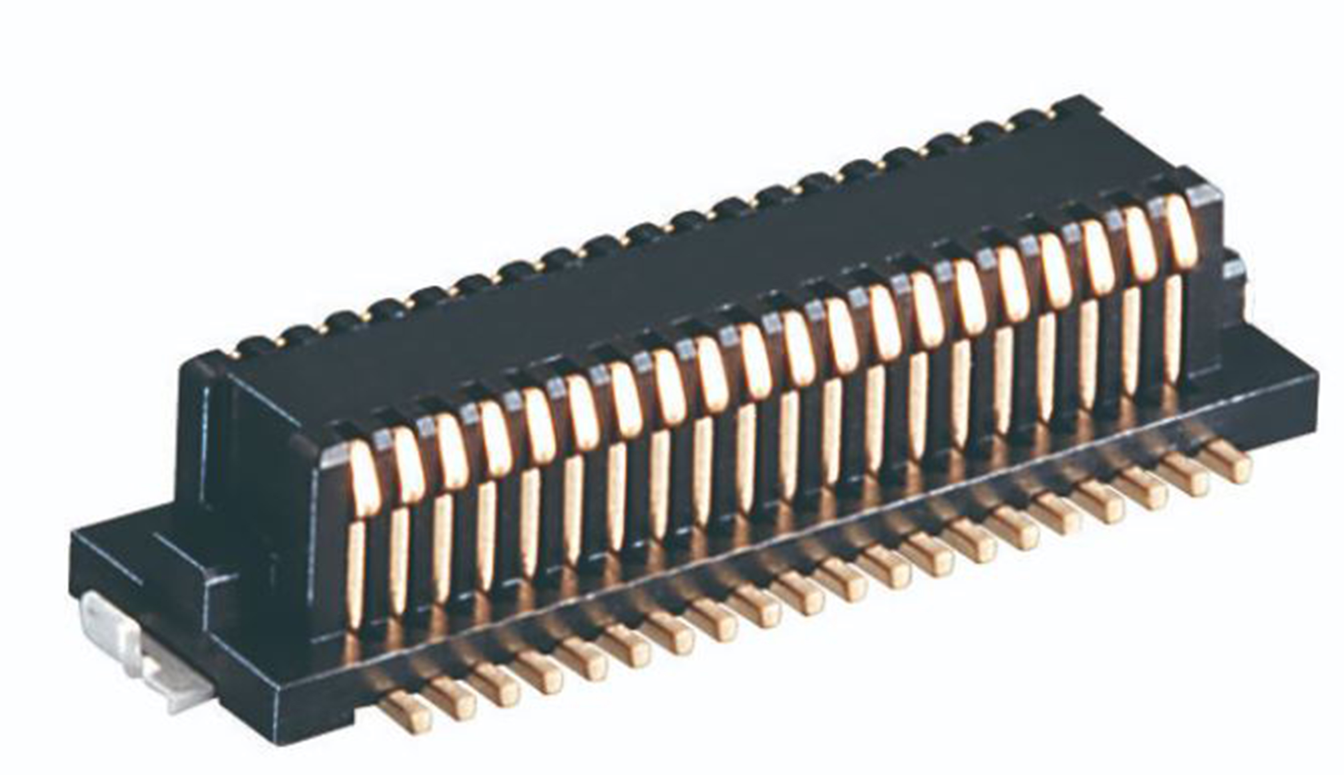 Hirose DF12 Series Straight Surface Mount PCB Socket, 30-Contact, 2-Row, 0.5mm Pitch, Solder Termination