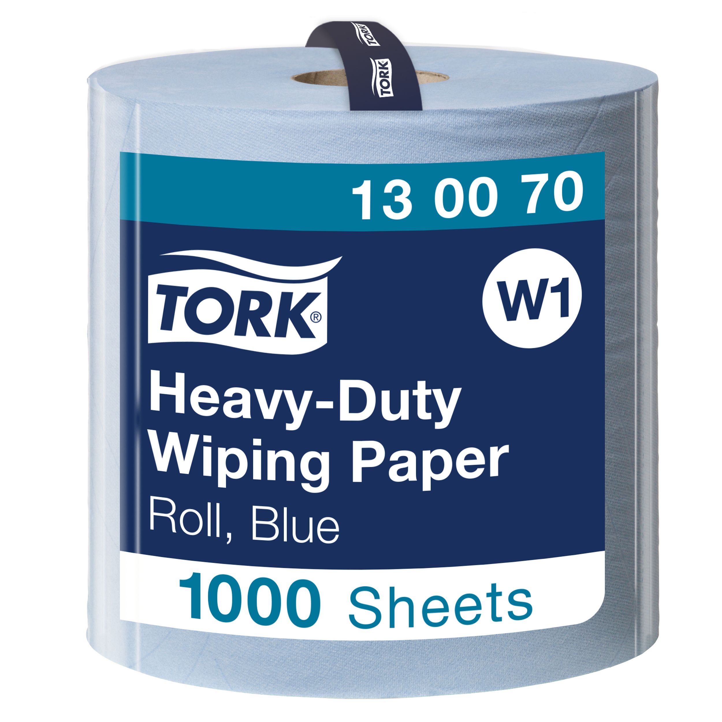 Tork Heavy-Duty Wiping Rolled Blue Paper Towel, 340 m x 369mm, 2-Ply, 1000 Sheets